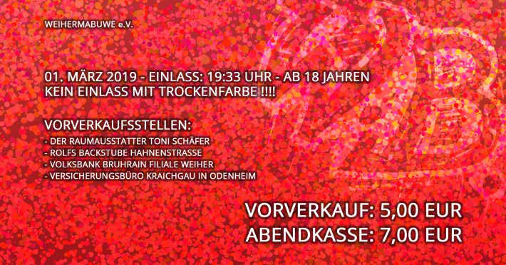Faschingsfreitag mit den Weiherma Buwe